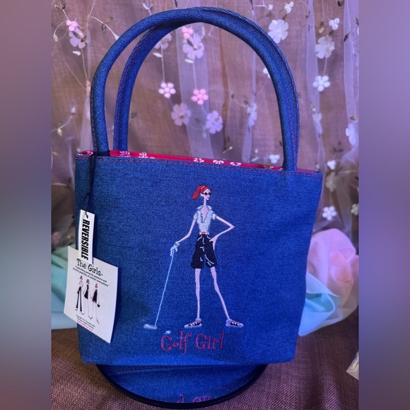NWT The Girls by Sunny Hawaii Reversible Golf Tote Bag - Picture 1 of 8